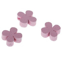 100x Pink Wooden Plum Blossom Beads for Jewelry Making Kids Beading Craft