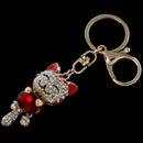 Rhinestone Crystal Keyring Charm Pendant Purse Bag Key Ring Chain Keychain  D8E4