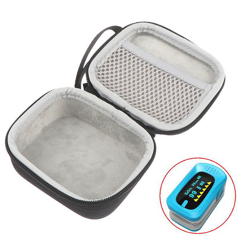 Mini Finger Pulse Oximeter Pouch Portble Zipper Case Storage Pack Protective Gw
