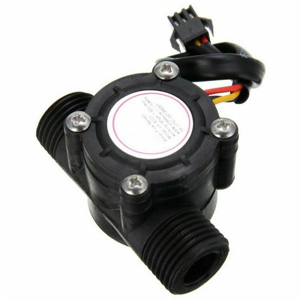 1/2 Inch Water Flow Sensor Control Fluid Flowmeter Counter 1-30L/Min For Ar