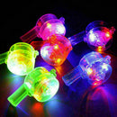Flashing Whistle  Colour Lanyard LED Light Up Fun In the Dark Party Rave H1 D1Q7