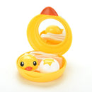 Cute Yellow Duck Contact Lenses Lens Case Holder Box Portable Travel Kit Set  LJ