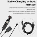 Suitable for DJI Pocket 2 camera microphone 2 in 1 USB charging cable
