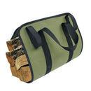 Firewood Fireplace Carrier Logs Tote Holder Foldable Canvas Sturdy Bag with