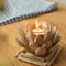 Wooden Candle Holders Lotus Tealight Stand Wedding Church Home Decor