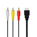 5Ft HDMI Male to 3 RCA Video Audior Componen Convertet Cable AV Adapter