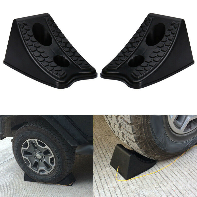 4 Pack Heavy Duty Wheel Chocks For Caravan Car Wheel Stoppers Tire Stops Pa M7I7