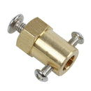 6mm Shaft Dia DC Geared Motor to Robot Small Car Wheels Hex Coupler D7A2