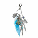 Boho Feather Gypsy Dream catcher Keychain For Women Keyring Keyholder G8B2