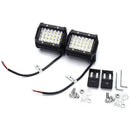 2x 4 Inch Quad Row Led Work Light Spot Off-Road Driving Fog Lamp Truck Boat