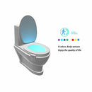 8 Color LED Motion Sensing Automatic Toilet Bowl Night Light 1W 2M Distance