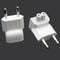 2x European USB Wall Charger AC Adapter Connector EU Power Plug For IPod qwv