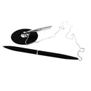 Metal Table/Desk Ballpoint Pen with 31.50Inch (80Cm) Bead Chain and Pen Hol W3N9