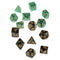 Pack of 14 Opaque Acrylic D20 D12 D10 D8 D6 D4 Dices Die for Dungeons and