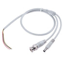 60cm DC Male Adapter+BNC 3Pin Wire Male Connector Cable for Security Camera