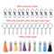 125Pcs/Set Key Chain Ring Pendants Tassel Bulk for DIY Crafts Jewelry MakiES