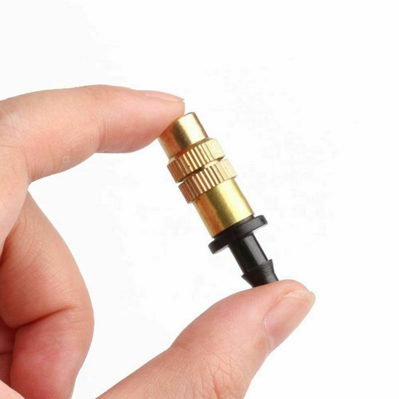 10 pcs Adjustable Misting Nozzle for Gardening Sprinkle Brass Watering Spri