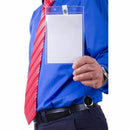 Retractable Badge ID Card Holders with Carabiner Reel Clip (6x) L9K1
