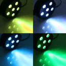 AC 90-240V Voice-activated Mini RGB 6LED PAR Stage Light Indoor Disco Lamp