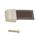 Modern Home Leather Kitchen Cabinet Cupboard Door Drawer Pull Handle -Brown