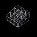 Clear Acrylic 9 Lipstick Holder Display Cosmetic Organizer Makeup Case StorageM&
