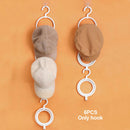 6pcs Space Saving For Door Portable Foldable Home Organizer Scarf Hat Rack White