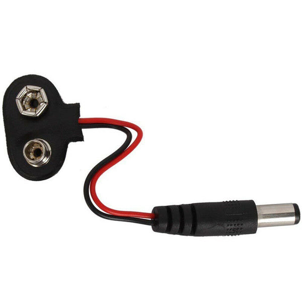 5PCS T type 9V DC Battery Power Cable Barrel Jack Connector for Arduino Hn