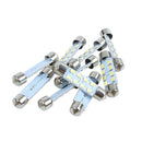10 x 41 mm 8 - SMD 1210 Torpedo white LED dome light bulb 211 - 2 212 - 2
