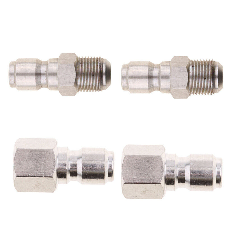 4Pcs 3/8inch Male and Female High Pressure Washer Brass Quick Connect Coupler