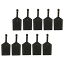 10x Black Leather Luggage Bag Tag Travel Accessories Suitcase Tag Name Card
