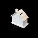 Piggy Bank Chalet Coin House Save money Base Art Decor Children Baby WoodenToyMO