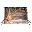 Christmas Photographic Art Cloth Backdrop Wall Studio Prop Family Decor (F) A