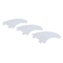 3pcs/Set Longboard Surfboard Surfing Fins Thruster for FCS/Future Base White