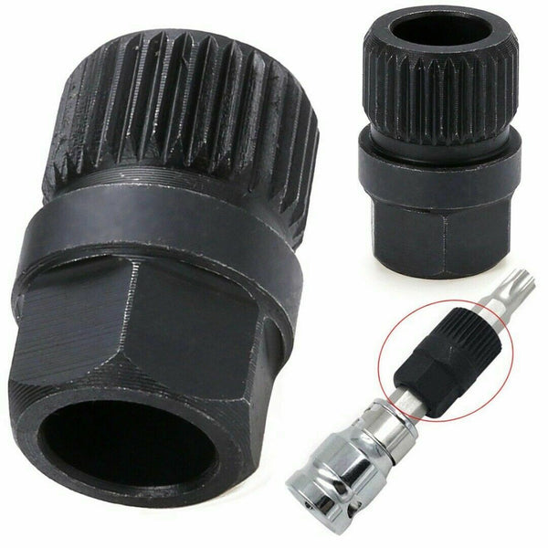 Universal 33 Spline Alternator Clutch Free Wheel Pulley Removal Tool Kit For Car