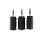 3pcs Black 2.5mm Male to 3.5mm Female Audio Stereo headphones  Adapter Plug JR