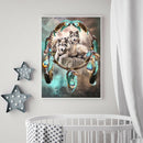 5D DIY Full Drill Diamond Painting Wolf and Dream Catcher Embroidery Kit