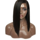 Side Lace Predecessor Wig Brazilian Remy Hair Short Straight Hair Bob Wig w