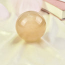 Natural Citrine Quartz Crystal Sphere Ball Healing 40mm Ball Stones Decor Gifts