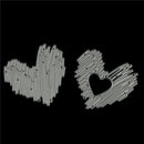 4X Love Stripe Design Metal Cutting Dies For DIY Scrapbooking Album Paper Car â„–[