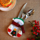 1pcs Cute Christmas Xmas Decor Kitchen Tableware Holder Pocket Dinner Bag s