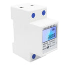 DIN-Rail Energy Meter 5-80A DDM15SD LCD Backlight Digital Display Single Ph E7O8