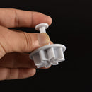 4 Pcs Cake Xmas Daisy Flower Plunger Fondant Decor Sugar craft Mold Cutter V