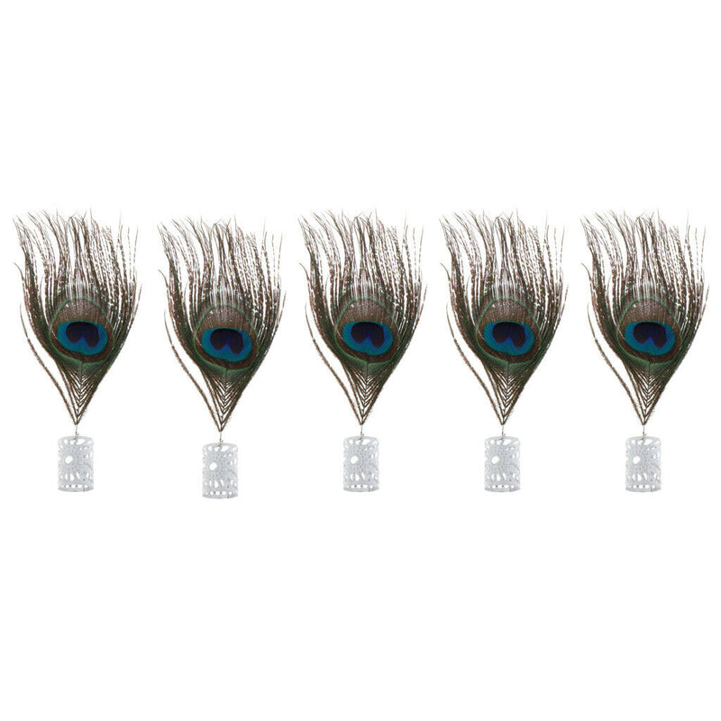 Set of 5 Pieces Dreadlocks Beads Pendant Hair Decorations, Metal Cuffs Braid