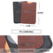 wood natural sandalwood double sided beard styling shaping comb tool with PU 3c