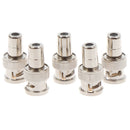 5Pcs BNC Male to AV RCA Female Coax Coaxial Connector Adap Kw