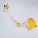 happy birthday giraffe paper banner hanging diy party decor bunting supplies OZ