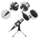 Condenser Microphone,3.5Mm Studio Recording Broadcast Computer Microphone w C2Z6