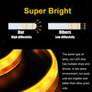 2xFlexible Tube LED Strips Daytime Turn Signal Lights 45cm Blue+Yellow