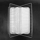 Deluxe Chrome-Plated Steel Foldable X Shape 2-Tier Shelf Small Dish Drainer