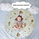 Creative Pancakes Blanket Thicken Carpet Baby Swaddle Quilt Game Mat (3) A